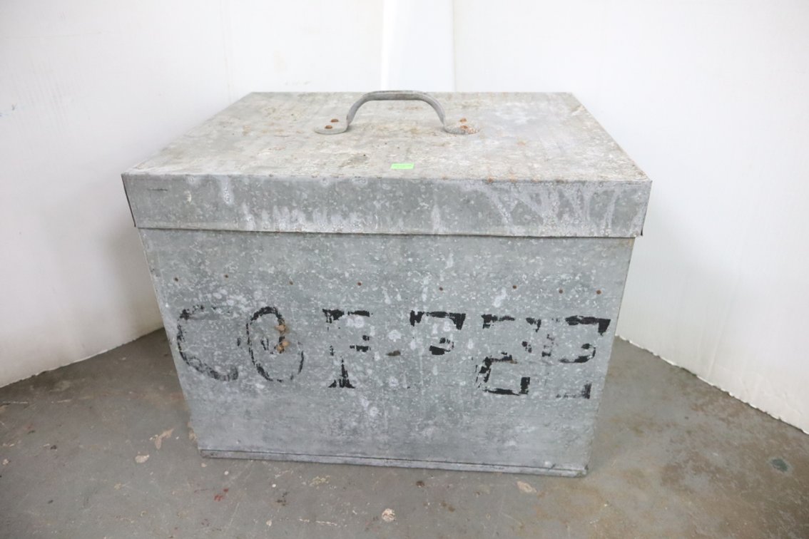 Galvanized Coffee Crate