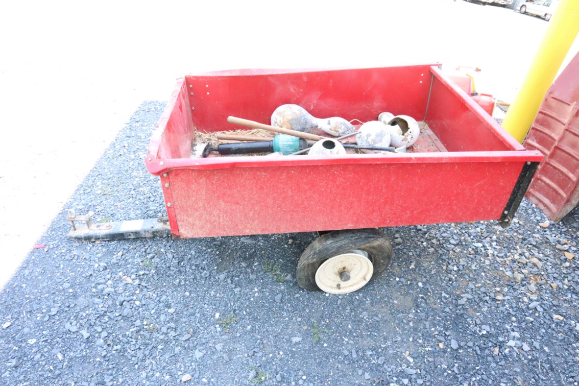 Utility Dump Cart, Tires Are Flat