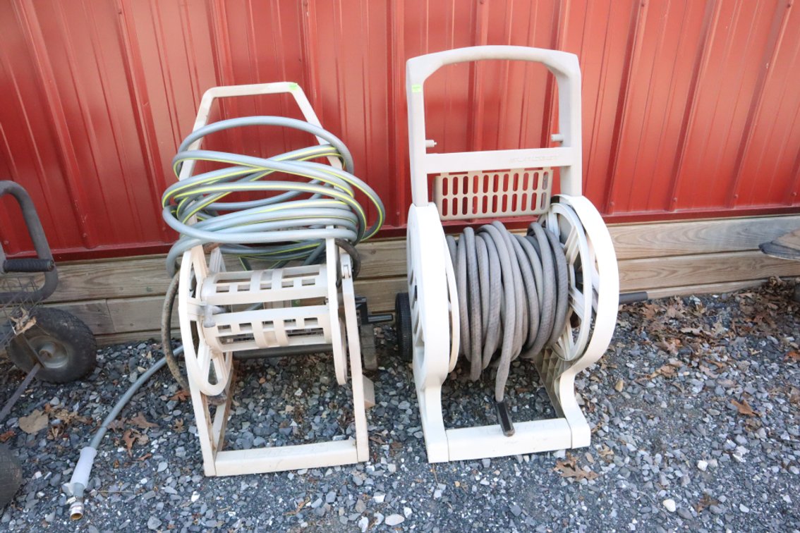Hose Reels With Garden Hose