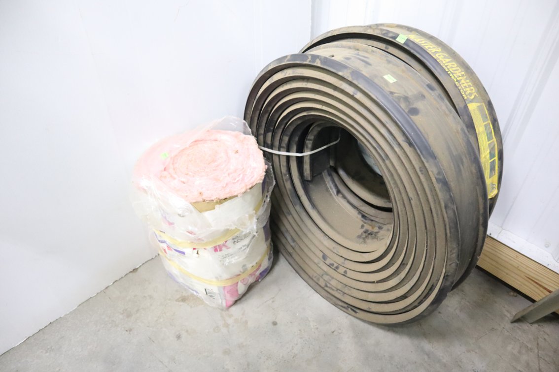 R13 Insulation and 2 Rolls of Plastic Edging