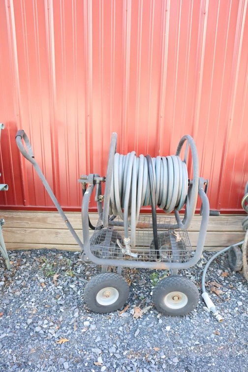 Hose Reel Wagon With Hose