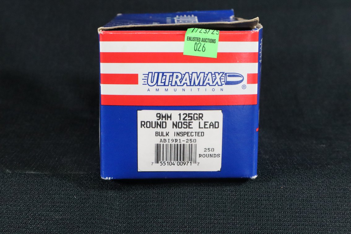 9mm, 250 Rounds