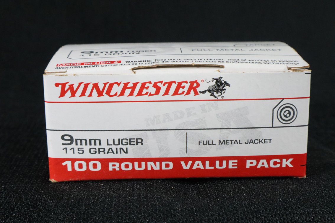 9mm Luger, 100 Rounds
