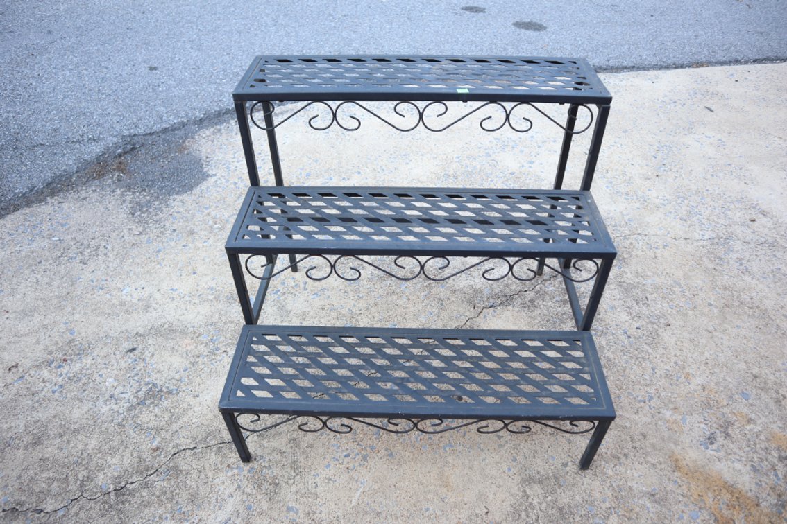 Lightweight Metal Step Plant Shelf
