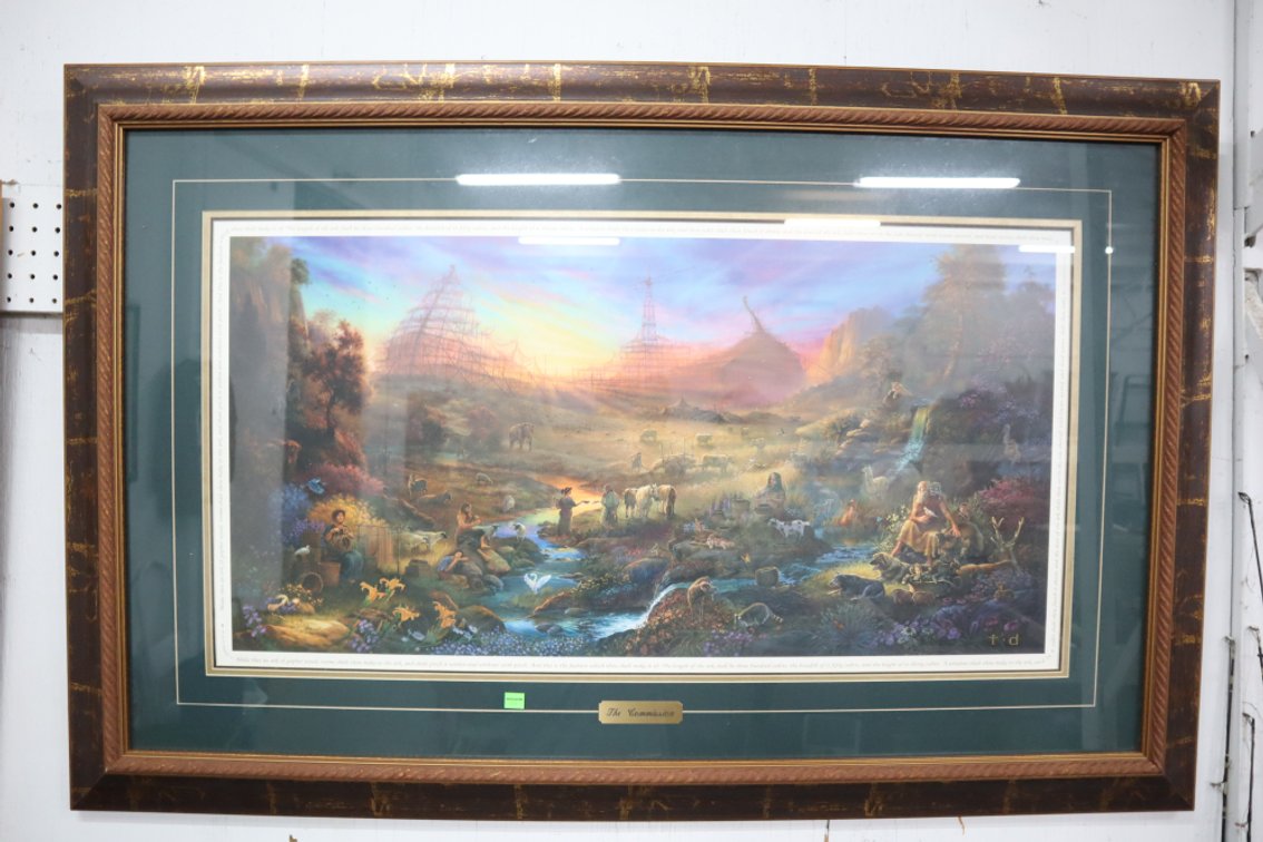 "The Commission" Large Framed Print