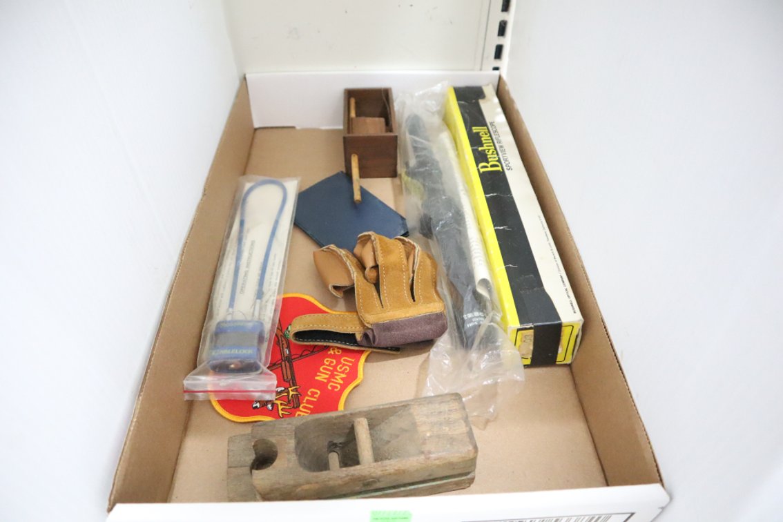 Tasco and Glenfield 4X15 Scopes, Gun Lock, Turkey Call and Miscellaneous