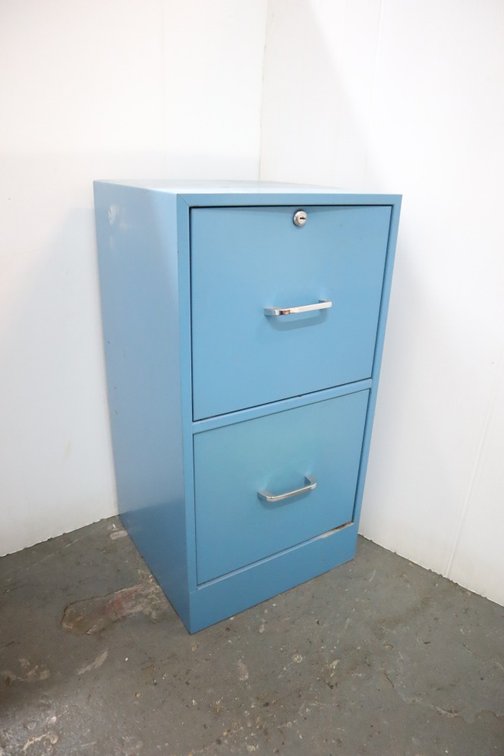 2 Drawer Metal File Cabinet