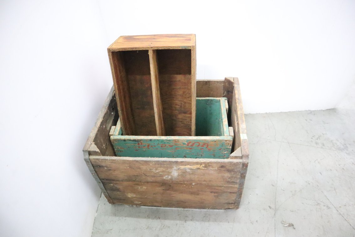 3 Wooden Crates
