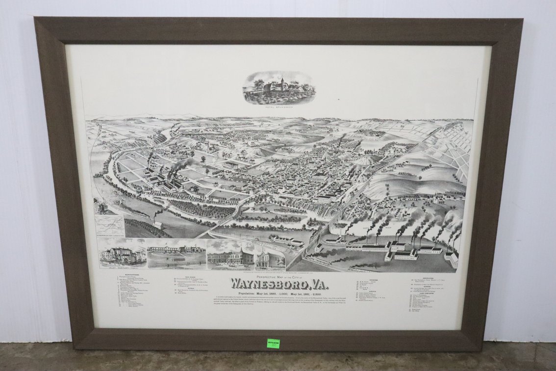 Waynesboro, Va Perspective Map