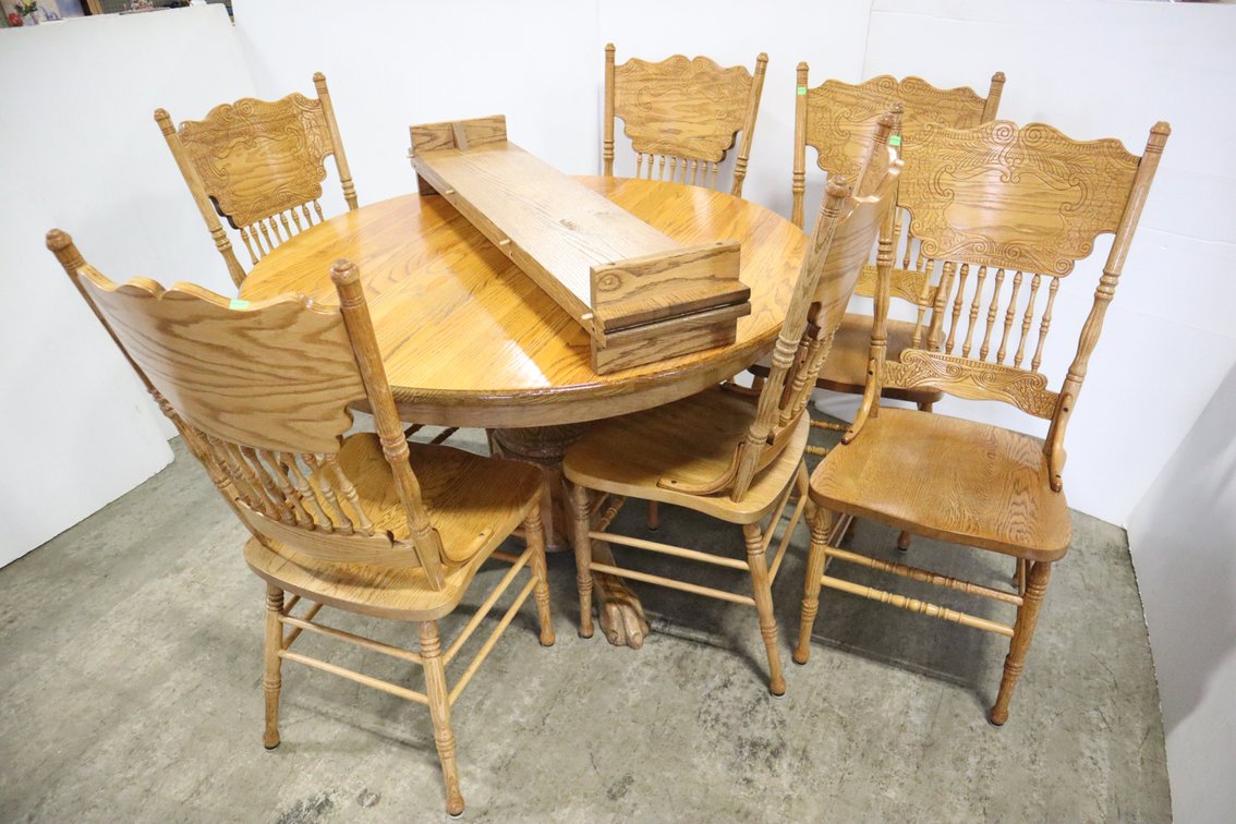 Oak Dining Table Set