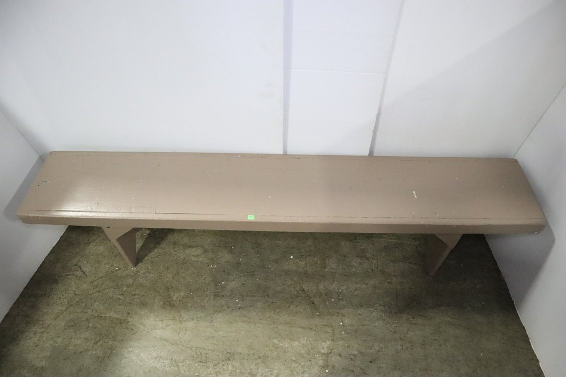Painted Wooden Bench