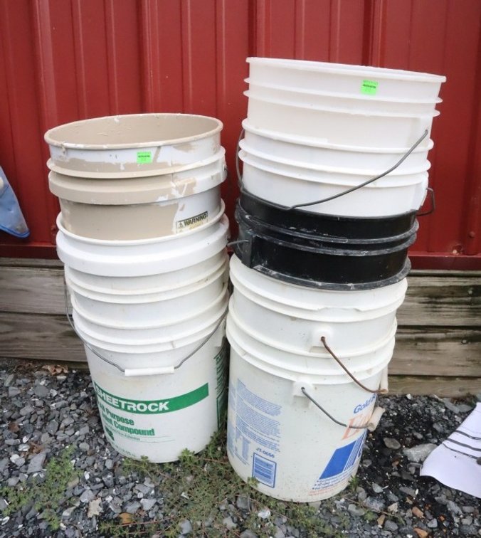 Group of 5 Gallon Buckets