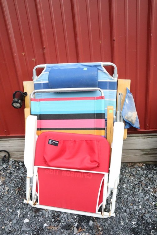 3 Beach Chairs