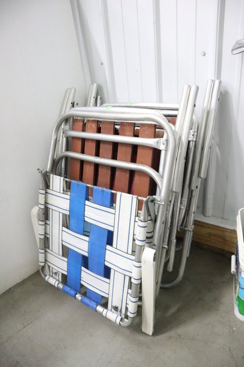 3 Folding Chairs