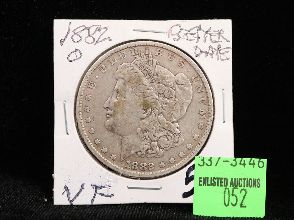 1882 Morgan Dollar. VF