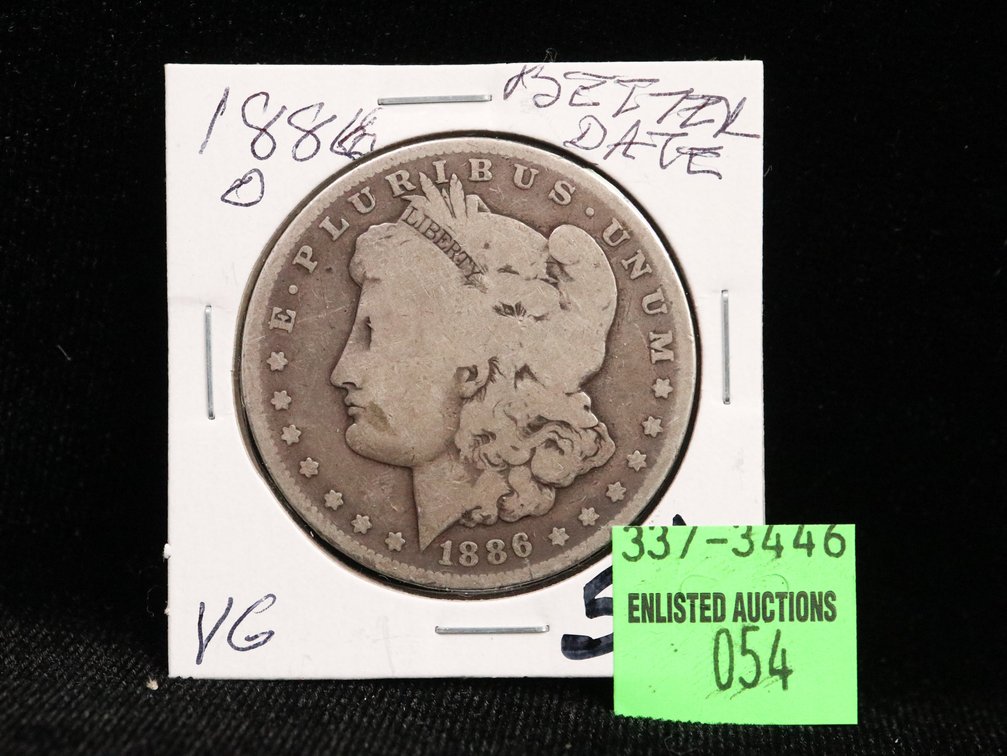 1886 O Morgan Dollar. VG. Better Date