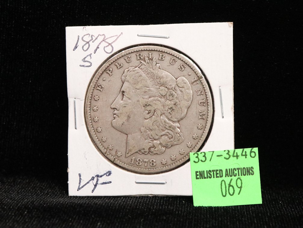1878 S Morgan Dollar. VF. Better Date