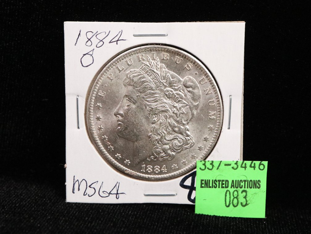 1884 O Morgan Dollar MS64. Better Date