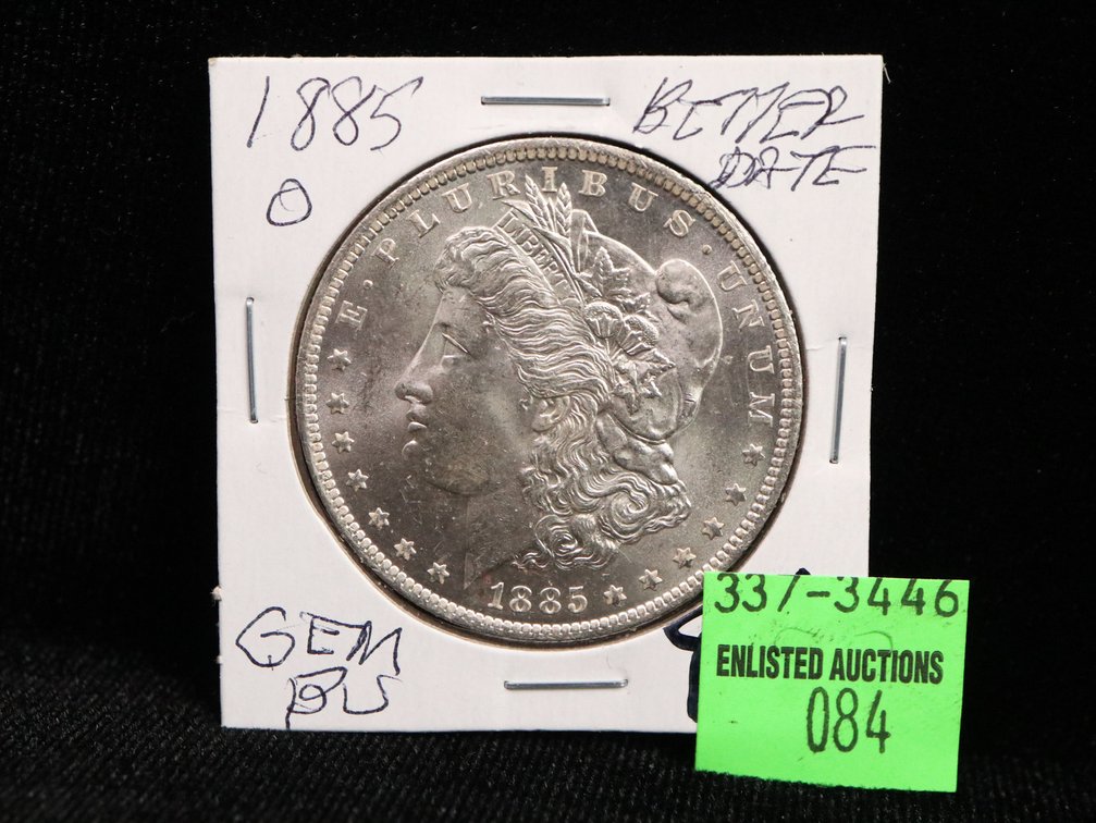 1885 O Morgan Dollar. Gem BU. Better Date