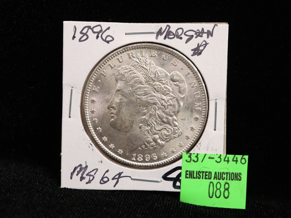 1896 Morgan Dollar MS64. Better Date