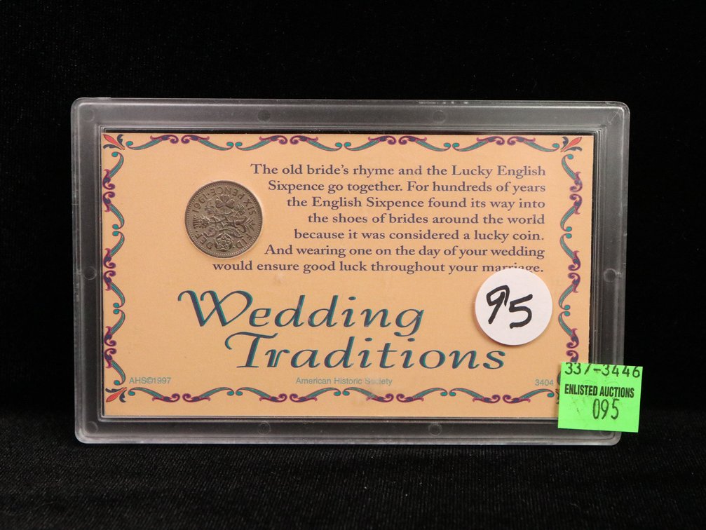 Wedding Tradition Six Pence Coin
