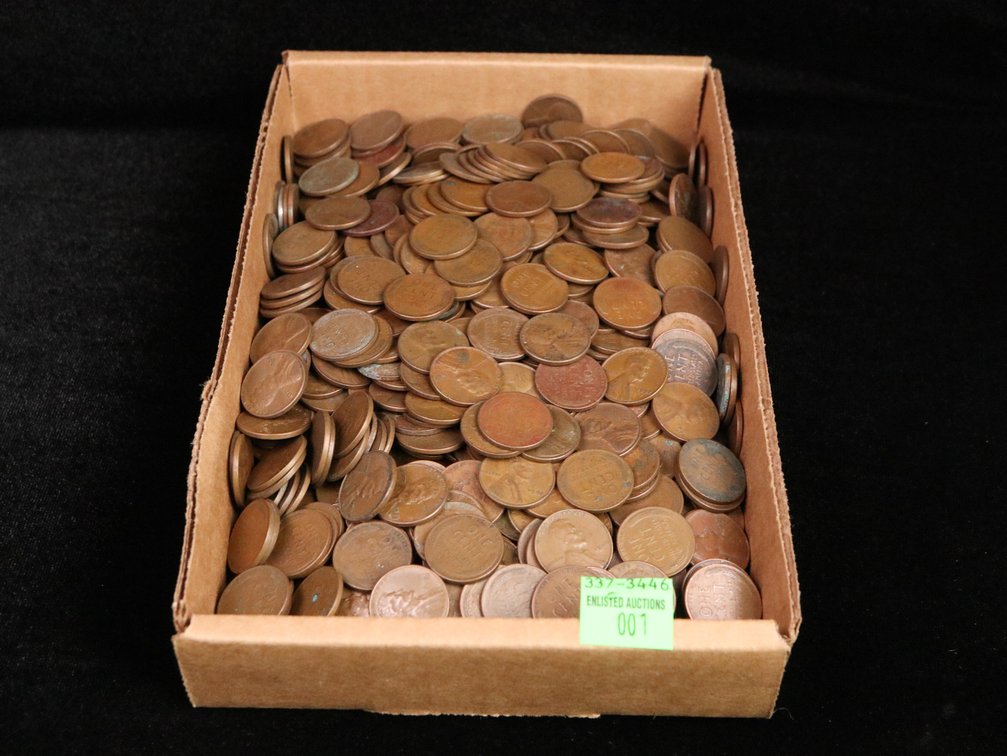 620 Wheat Cents w/older Dates. Unsearched