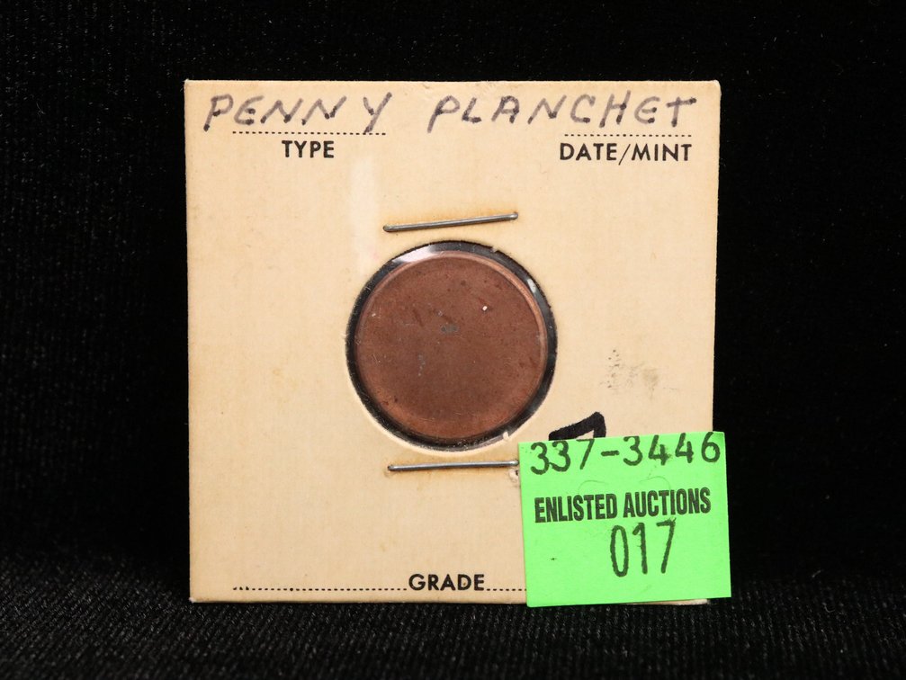 One Cent Blank Planchet