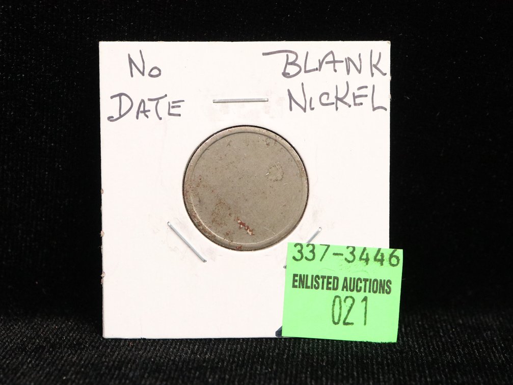 No Date Blank Nickel Planchet