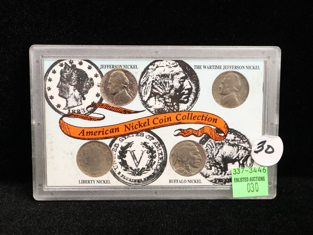 American Nickels 4 Coin Collection