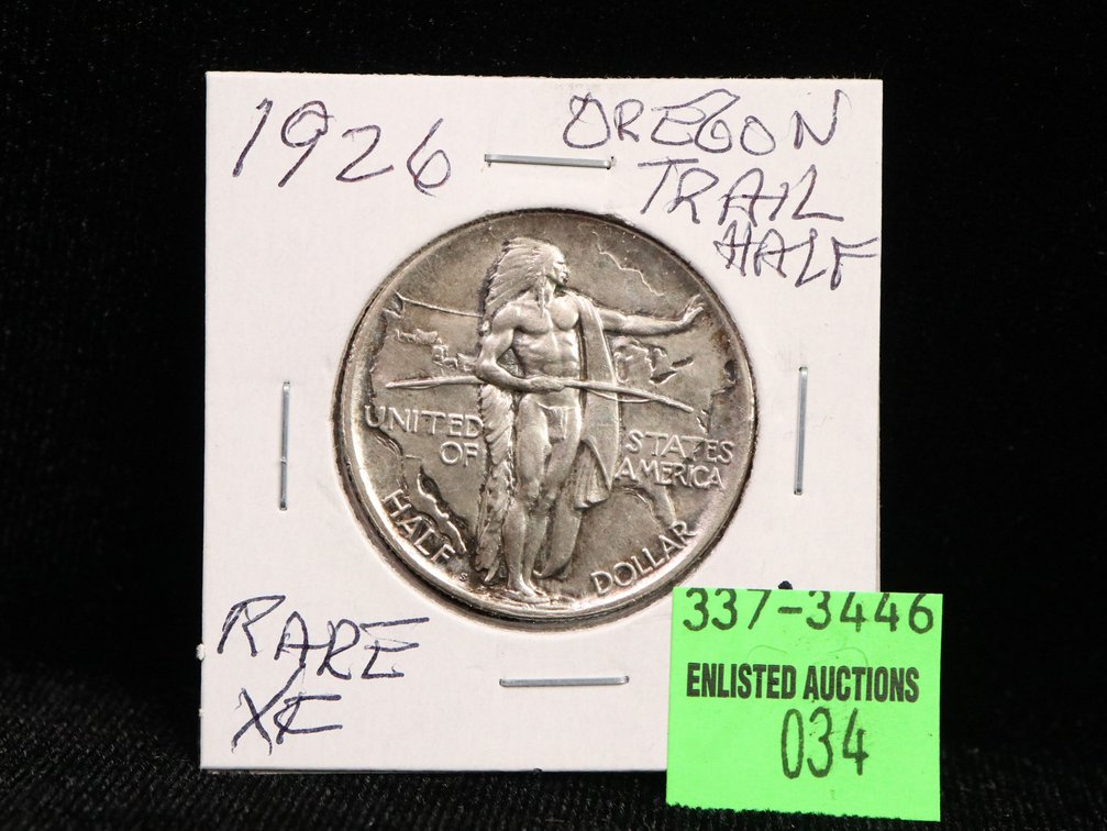 1926 Oregon Trail Commemorative Half Dollar XF