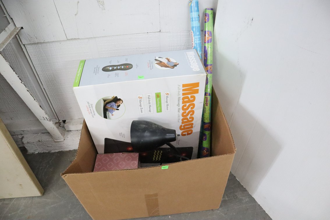 Massage Mat, Lamp, Wrapping Paper