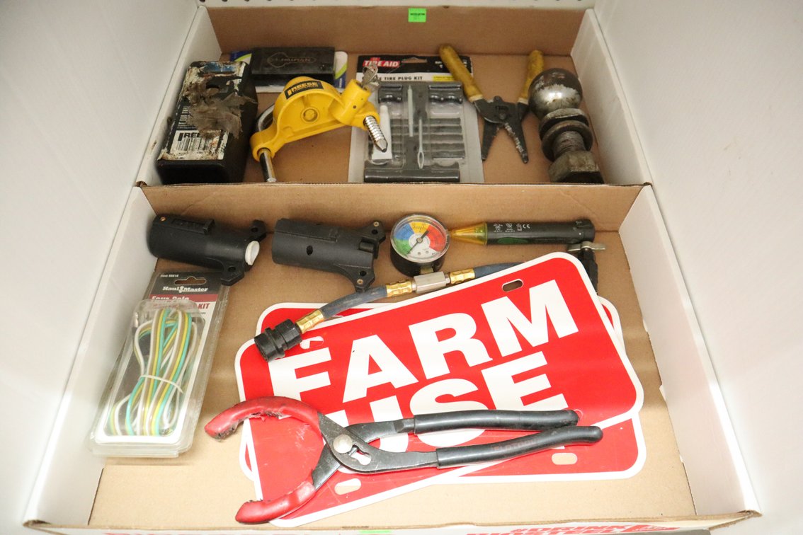 Group of Miscellaneous Shop Items, Trailer Wire Kit