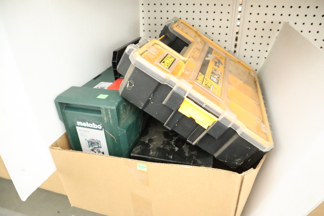 Empty Tool Boxes, Dewalt Organizing Tray