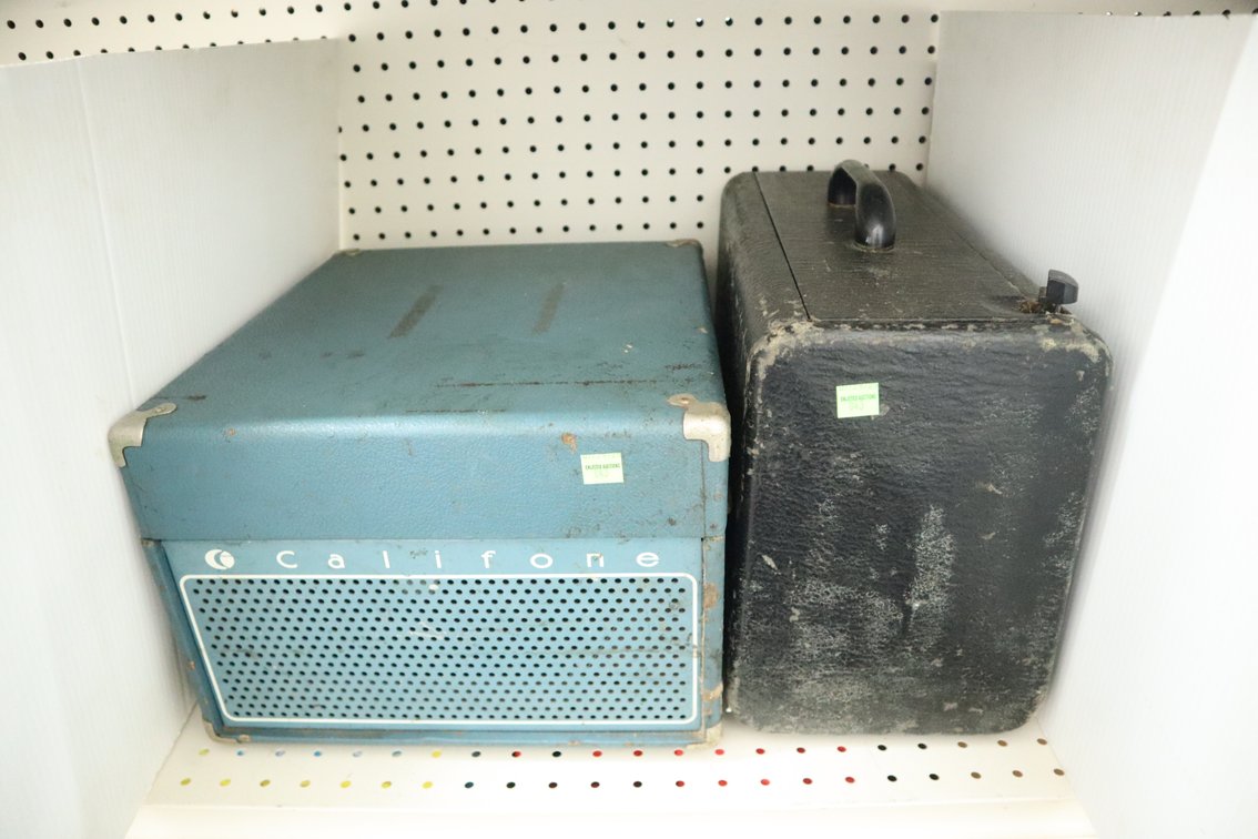 Vintage Turntable and Zenith Trans-Oceanic Stereo