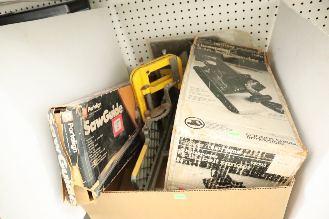 Craftsman Belt Sander, Saw Guide, Miter Saw Jig