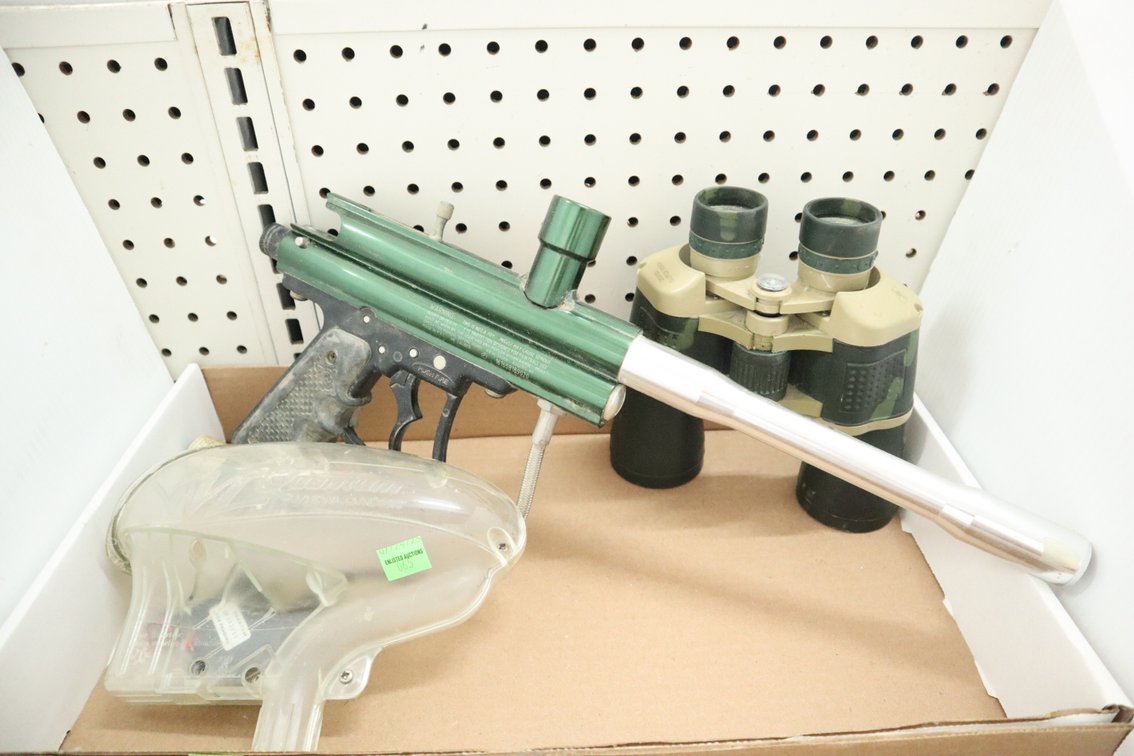 Paintball Gun and 20X50 Binoculars