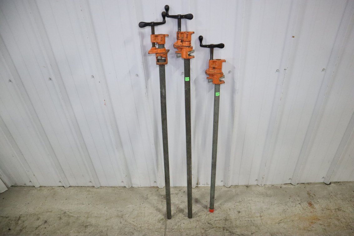 Three Pipe Clamps