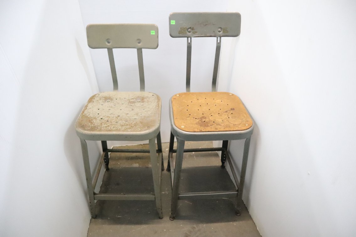 Pair of Metal Stools