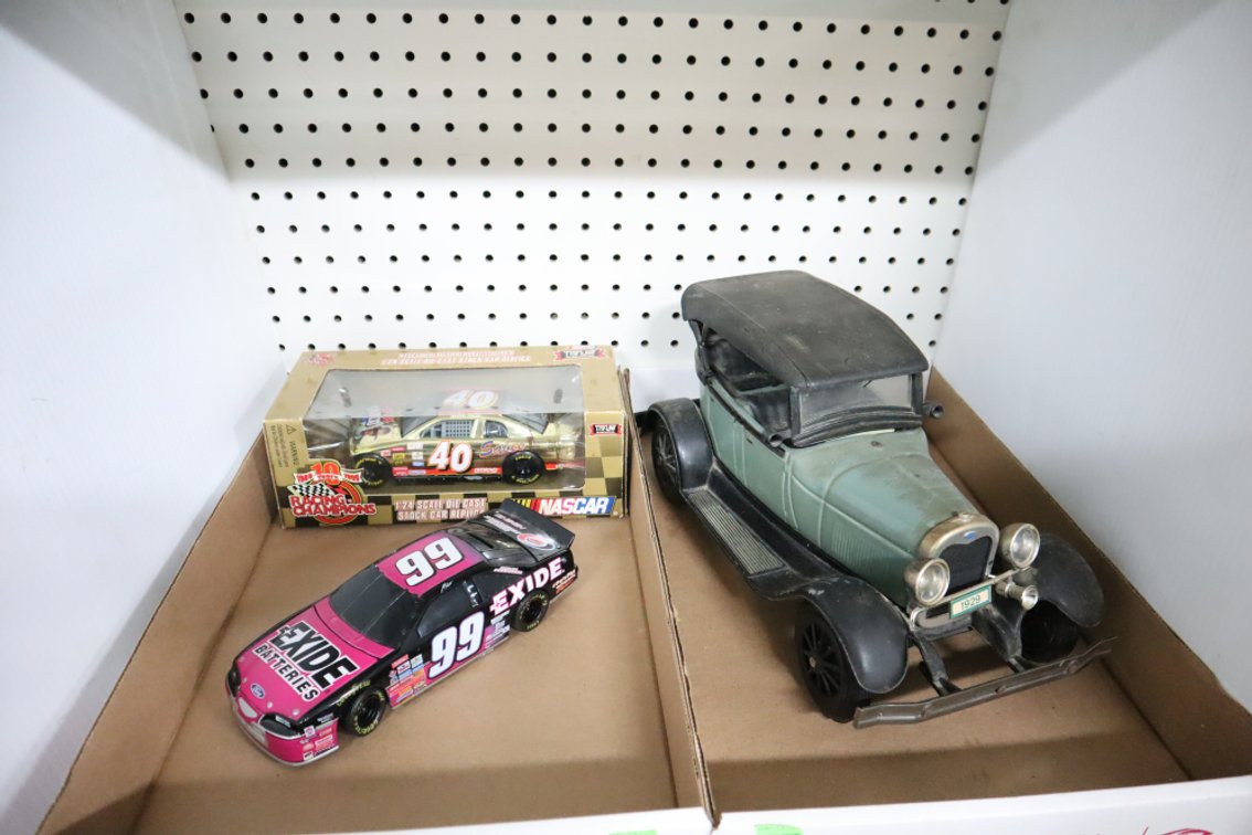 Beam Decanter Car, Pair of Collectible Model Nascars