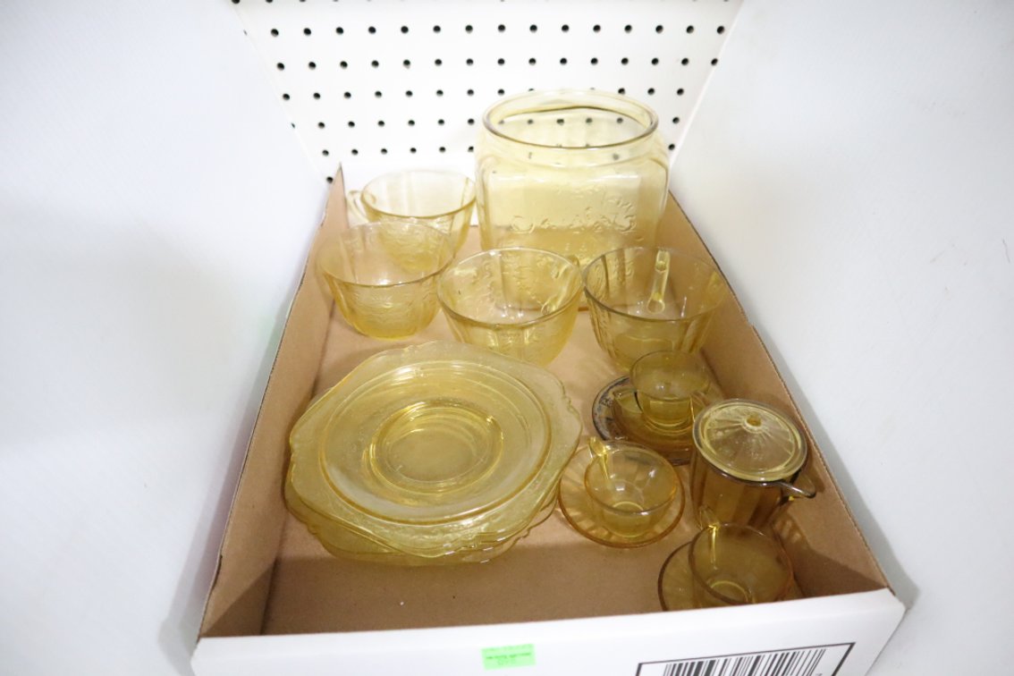 Yellow Depression Glass Dishes