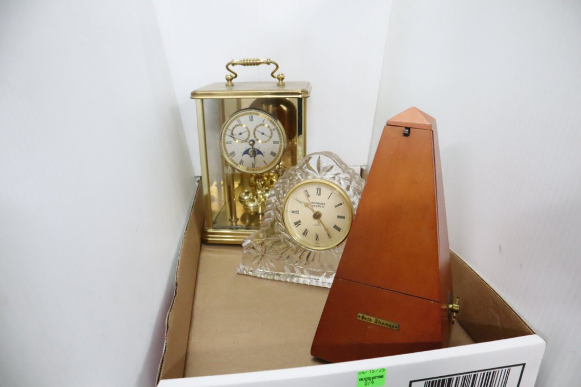 Anniversary Clock, Desk Clock and Seth Thomas Metronome
