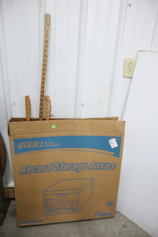 Record Storage Boxes, Yardsticks