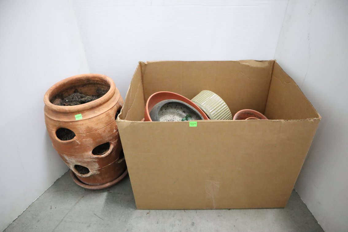 Group of Clay Planters