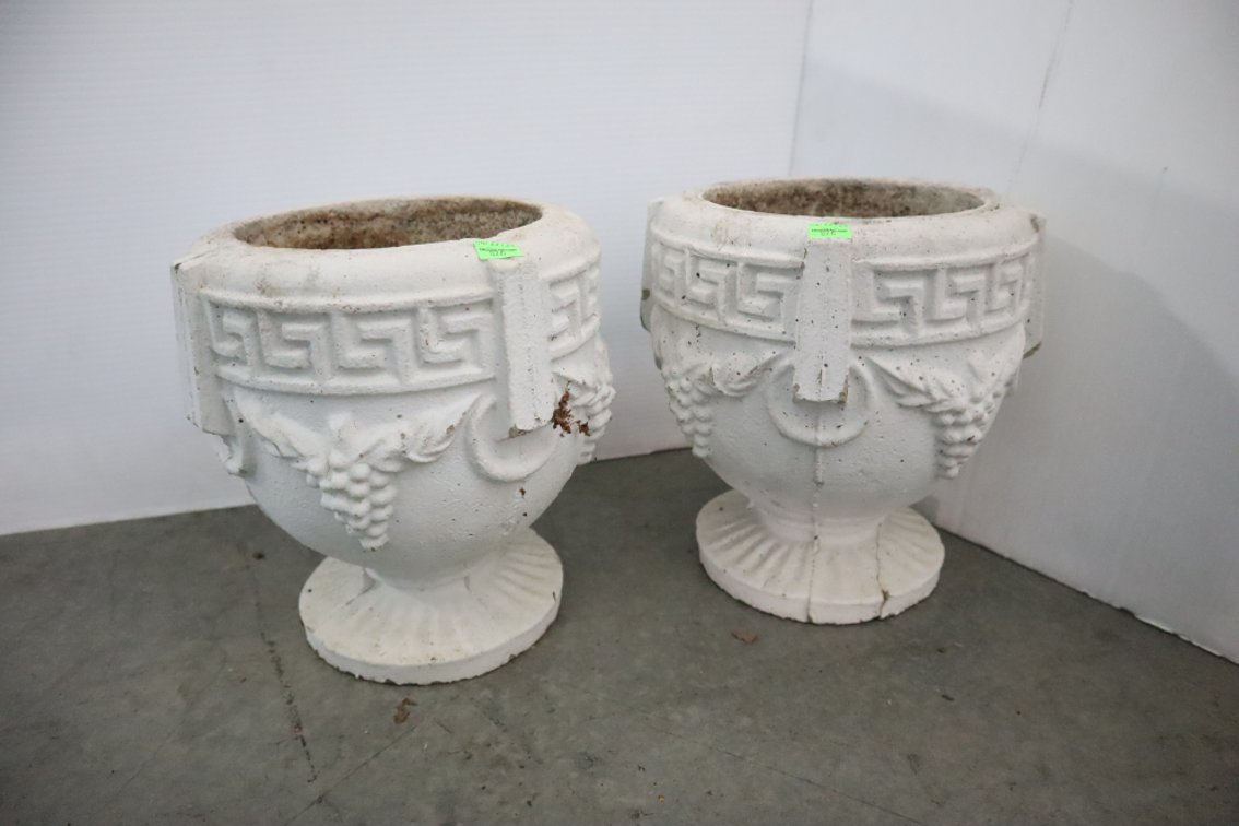 Pair of Cement Planters