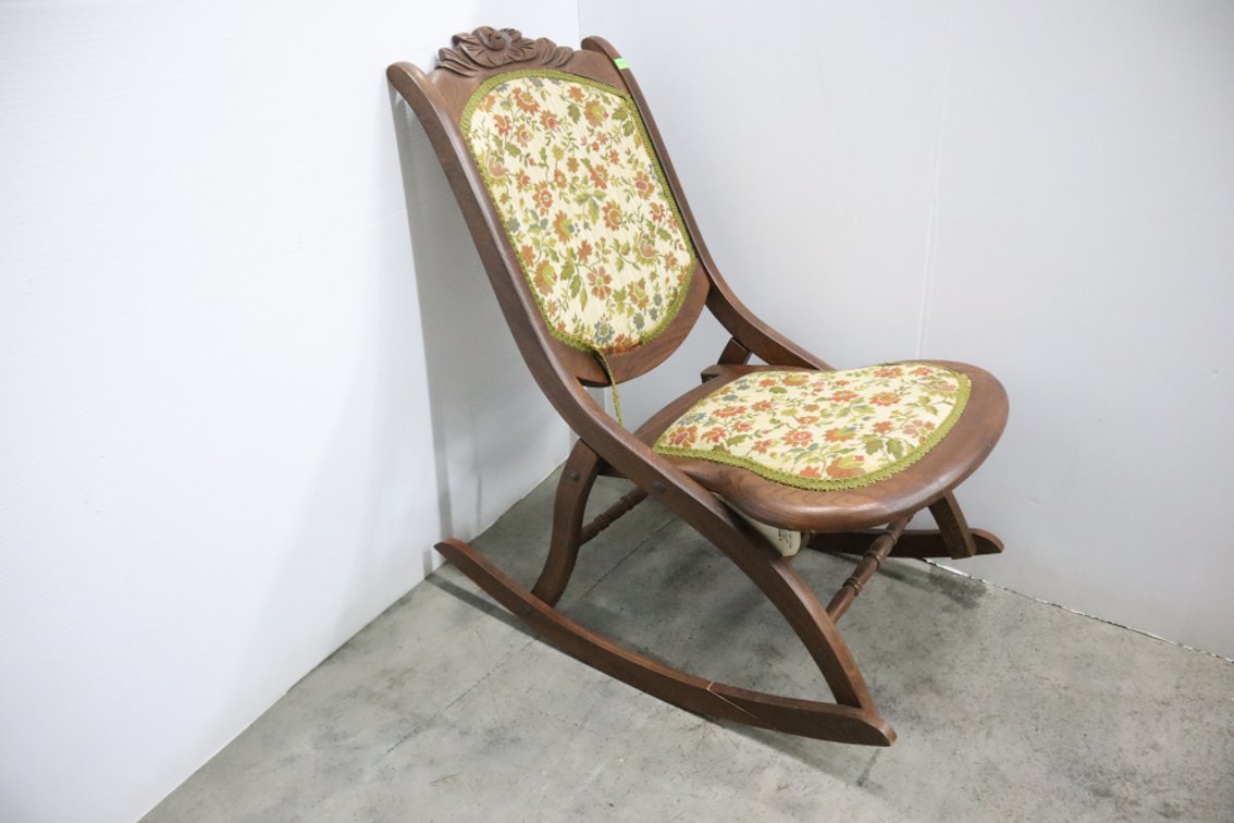Antique Folding Rocking Chair