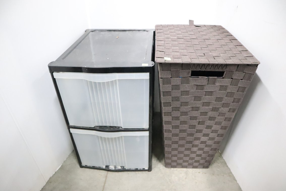 Storage Drawers and Hamper