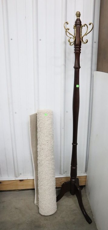 Hall Tree and Small Rug