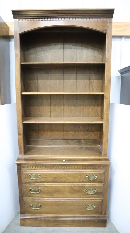 Ethan Allen 2 Piece Bookcase/Cabinet