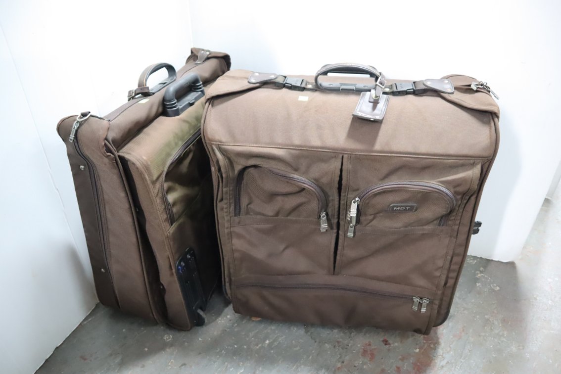 Large Suitcase and Garment Bag