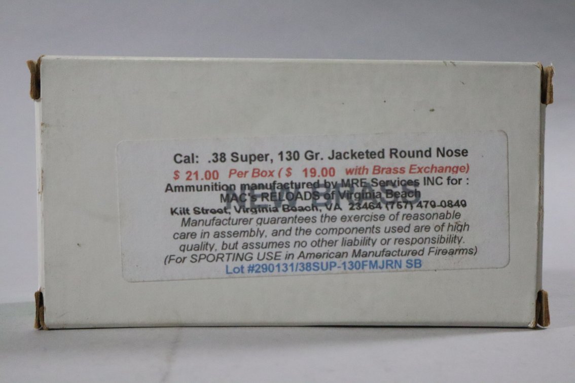 38 Super, 50 Rounds